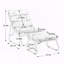 Méridienne avec repose-pieds, fauteuil inclinable confortable avec coussin gonflable et repose-pieds-134601374-134601372