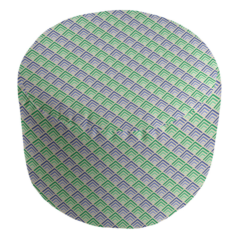 Repose-pieds Avicia, Indigo / vert