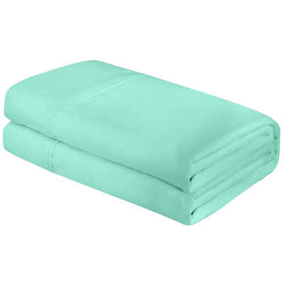 Royale Linens | Ultra Soft Brushed Microfiber Flat Sheets Only | Wrinkle Free & Stain Resistant | Hotel Quality Top Sheet for Bed