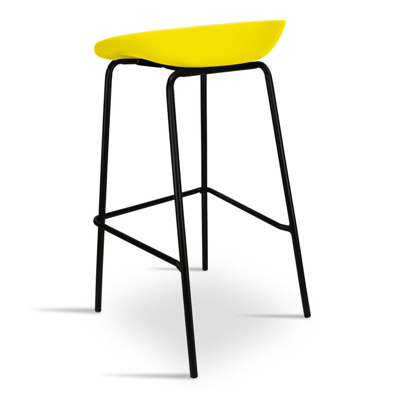 Amyrie Counter Stool with Metal Frame, Canary