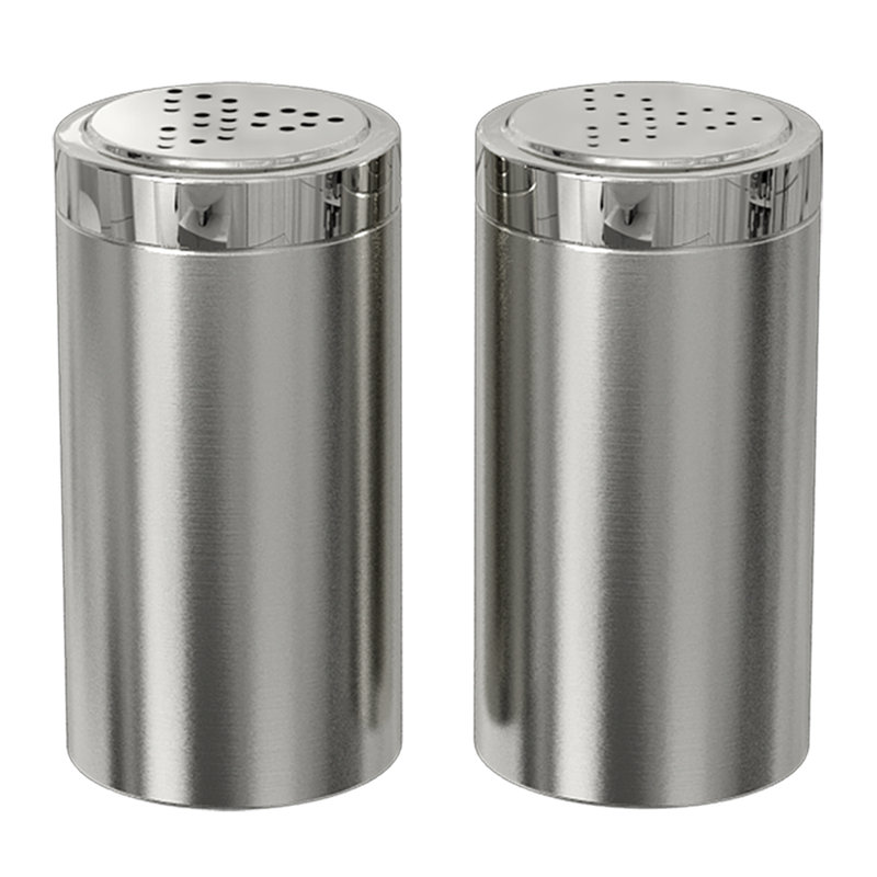 Ensemble sel et poivre en acier inoxydable , Chrome poli