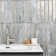 Komorebi Brick Mineral Ice Gray 2X12 Subway Look Polished Glass Tile