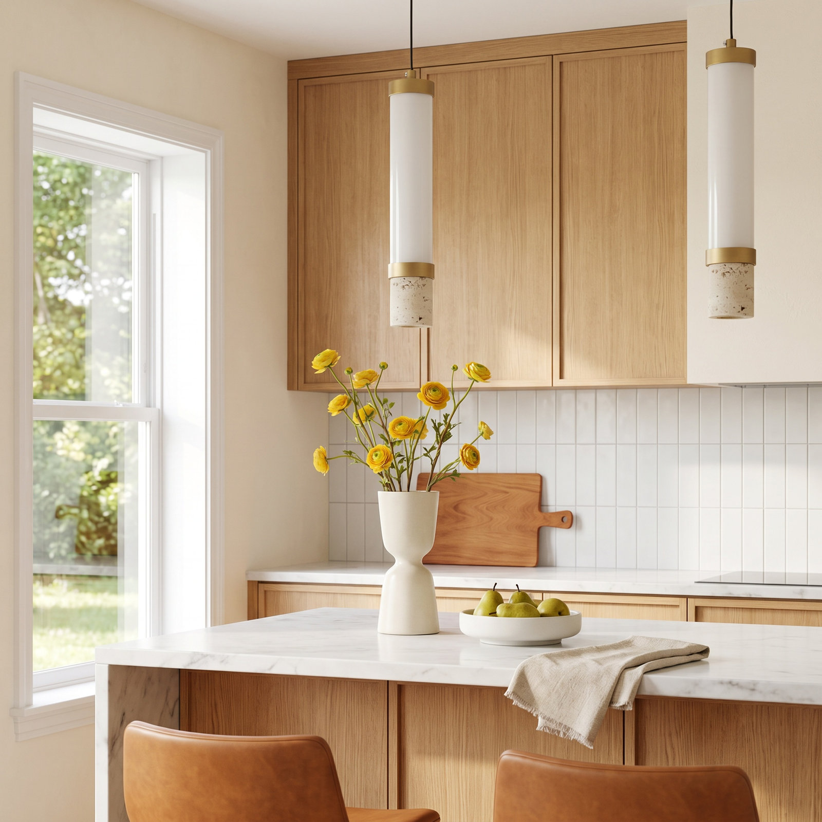 Delna 2 Light Dimmable LED Pendant