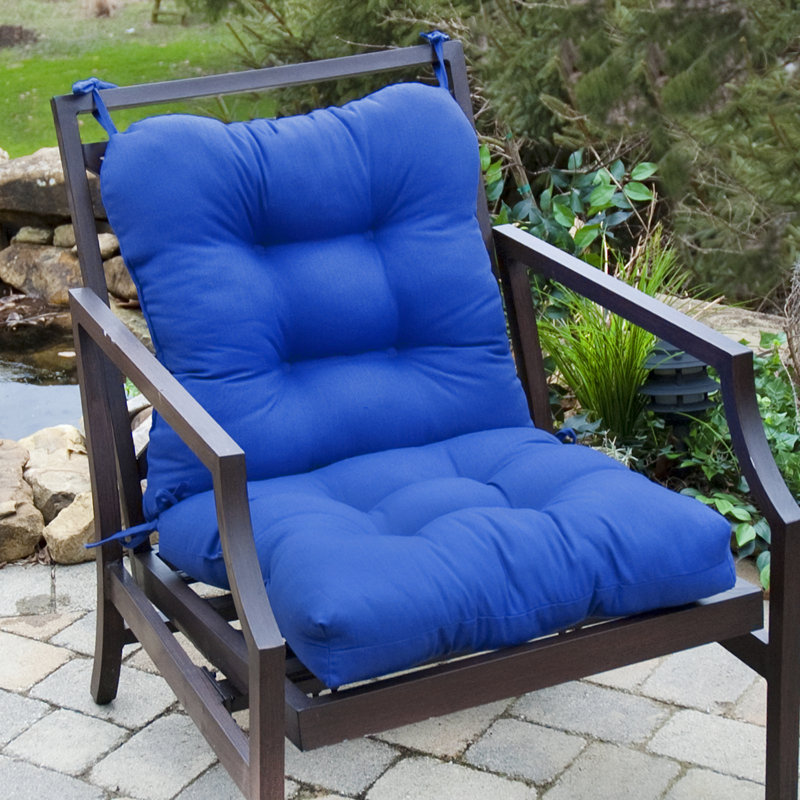 Lester Outdoor Chair Cushion, Marine Blue, 1, 21" H x 21" W x 21" D