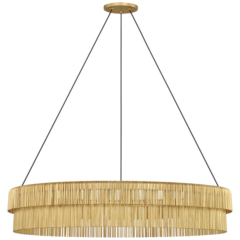 Kelly Wearstler 1 - Light LED Chandelier, Gild, 6.25" H x 33.75" W x 33.75" D