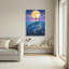 «Whale and Girl Under Moonlight», reproduction d'art sur toile tendue sur toile, ensemble de 1-771855329