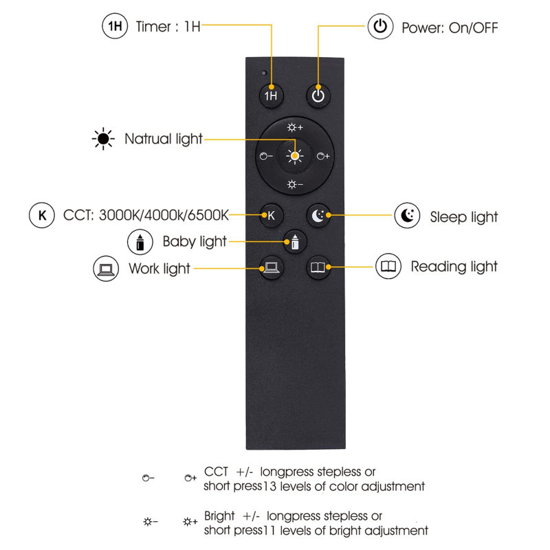 Vigan 67'' LED Traditional Floor Lamp, Black