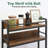 Kitchen Bakers Rack with Reversible Power Outlet,Microwave Stand