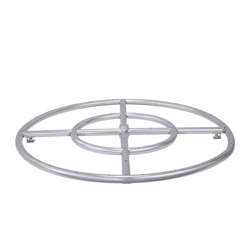 24-Inch Round Stainless Steel Drop-In Fire Pit Burner