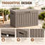 Boîte de rangement verrouillable d'extérieur 55 gallons MINDYES - Contenant de rangement pour garder les coussins, l'équipement de camping et les fournitures de patio en sécurité-135860618