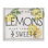 «Life Gives Lemons», agrume audacieux, art mural sur toile par Daphne Polselli