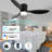 52 "Smart Ceiling Fan With Remote Control Light,Supports WIFI/Alexa Control,Adjustable Light,ABS Blade-1306218587-1306218585