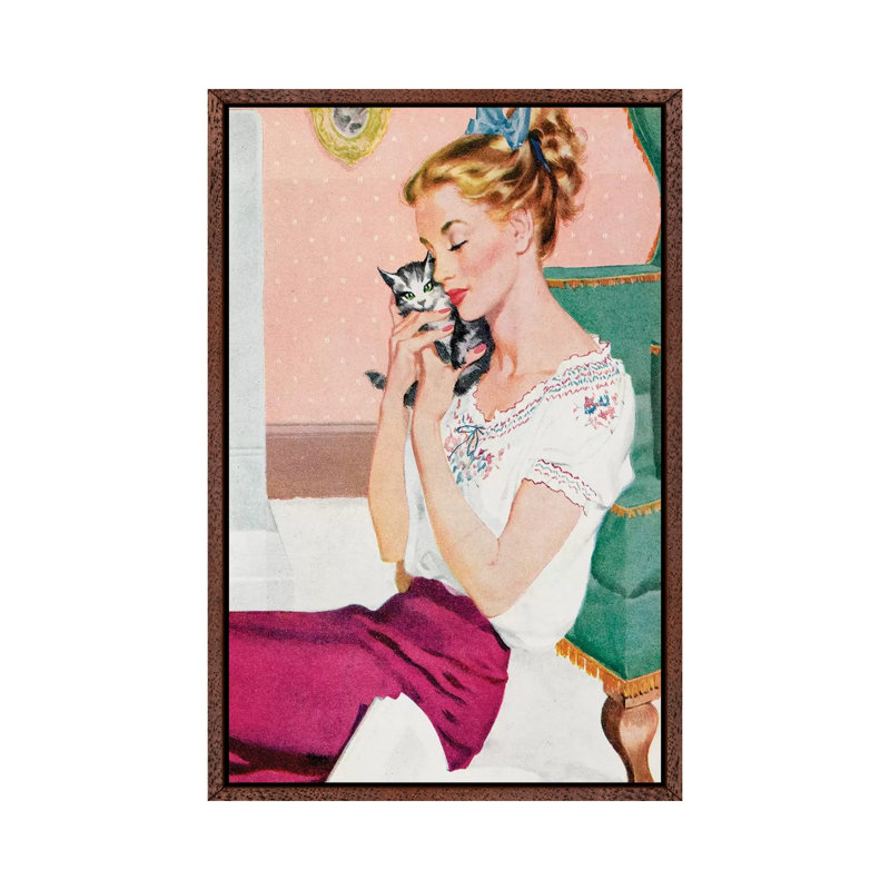 1951 Woman's Journal Magazine Plate 1 Piece Wall Art on Canvas, 66.04cm H x 45.72cm W x 3.81cm D