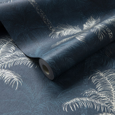 Jane x Clarke and Clarke Palmyra 10.05m x 52cm Metallic Wallpaper Roll