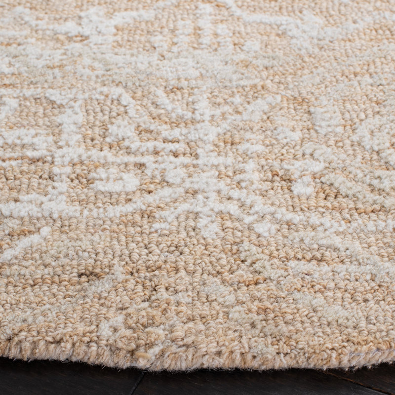 Pezanetti Hand Tufted Wool And Cotton With Latex Oriental Rug, Rectangle 4' x 6'