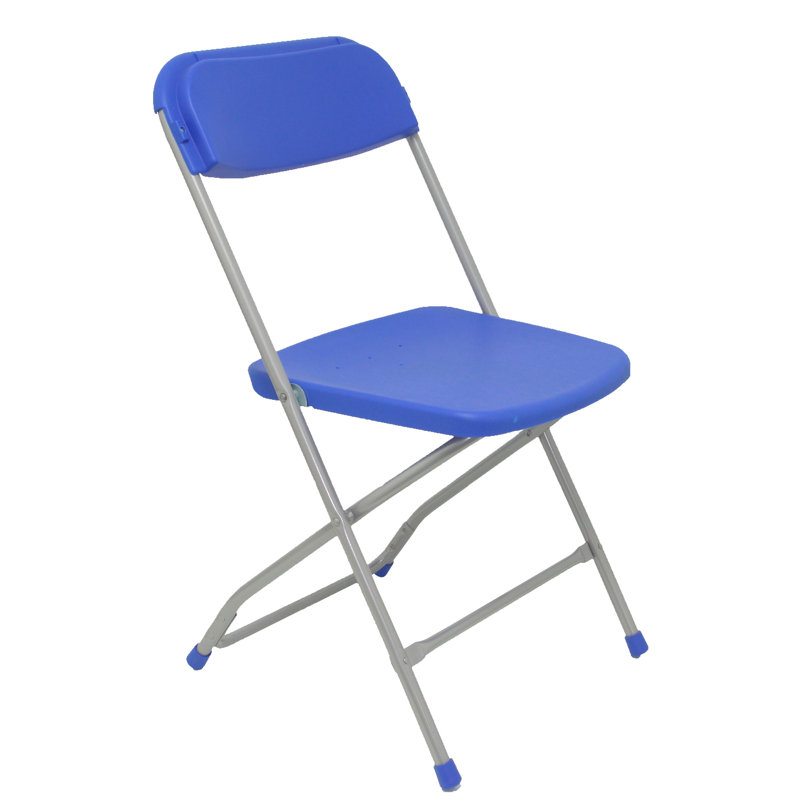 Plastic / Resin Padded Folding Chair Set, Blue