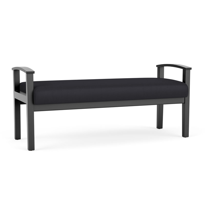 Banc en bois massif Amherst, Noir Patriot Plus, Noir