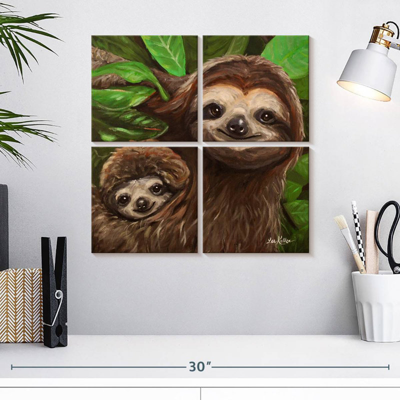 «Brampt Sloth All Smiles», H 18 po x l 18 po