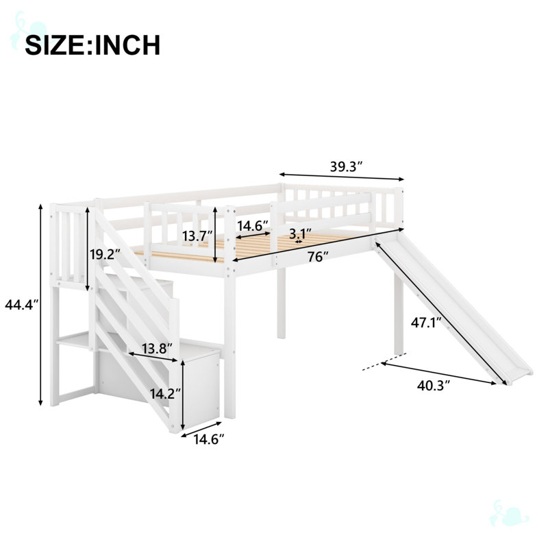 Innisbrook Kids Twin Loft Bed