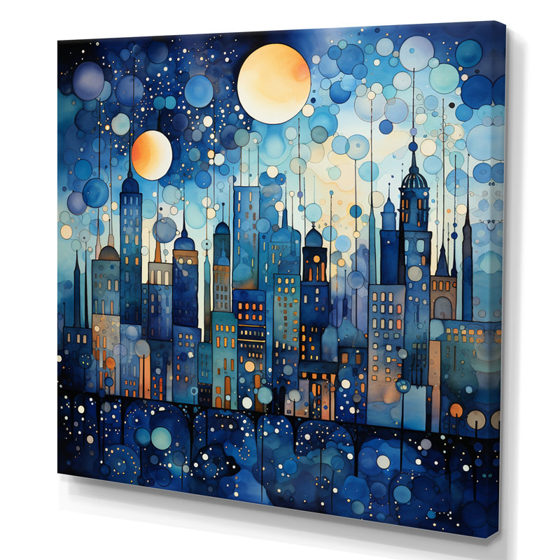 Urban Utopia III - Imprimé, H 16 po x l 16 po x P 1 po, Toile tendue