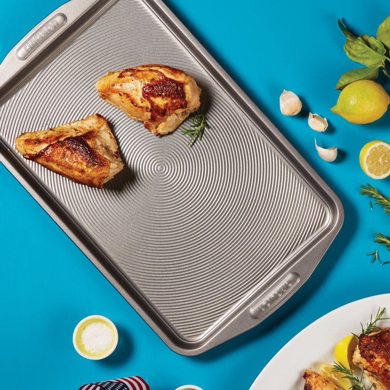 Circulon Bakeware Nonstick Cookie Pan / Cookie Sheet, 17" H x 11" W, Silver