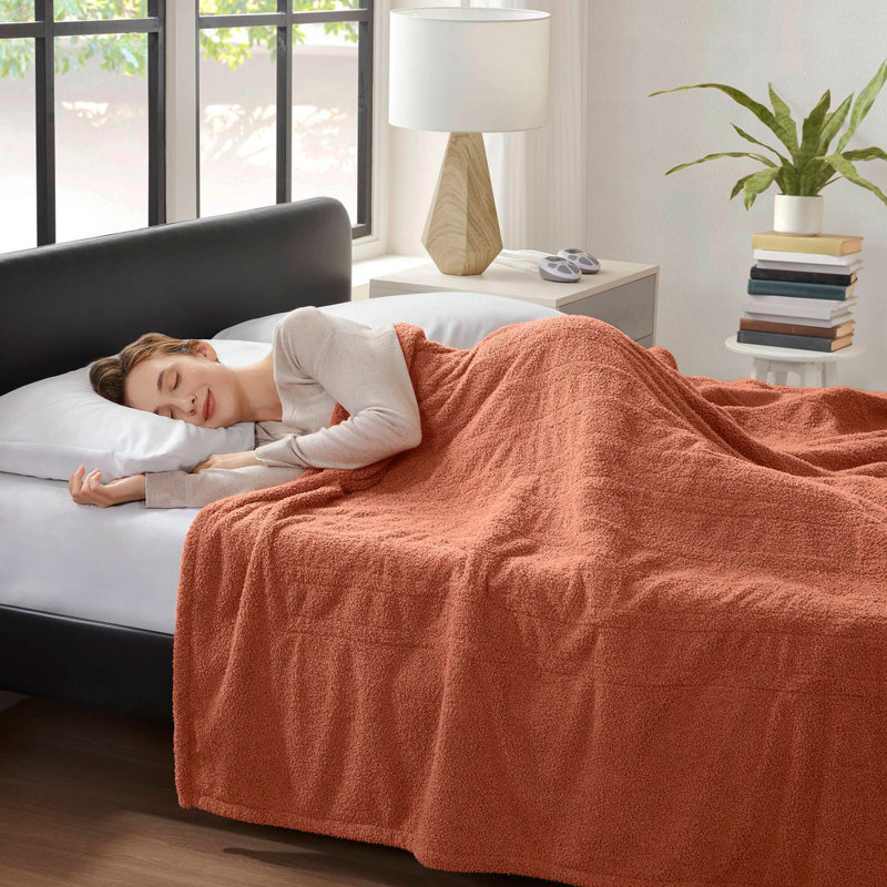 1 PCS Twin Blanket Rust, Rust, Twin