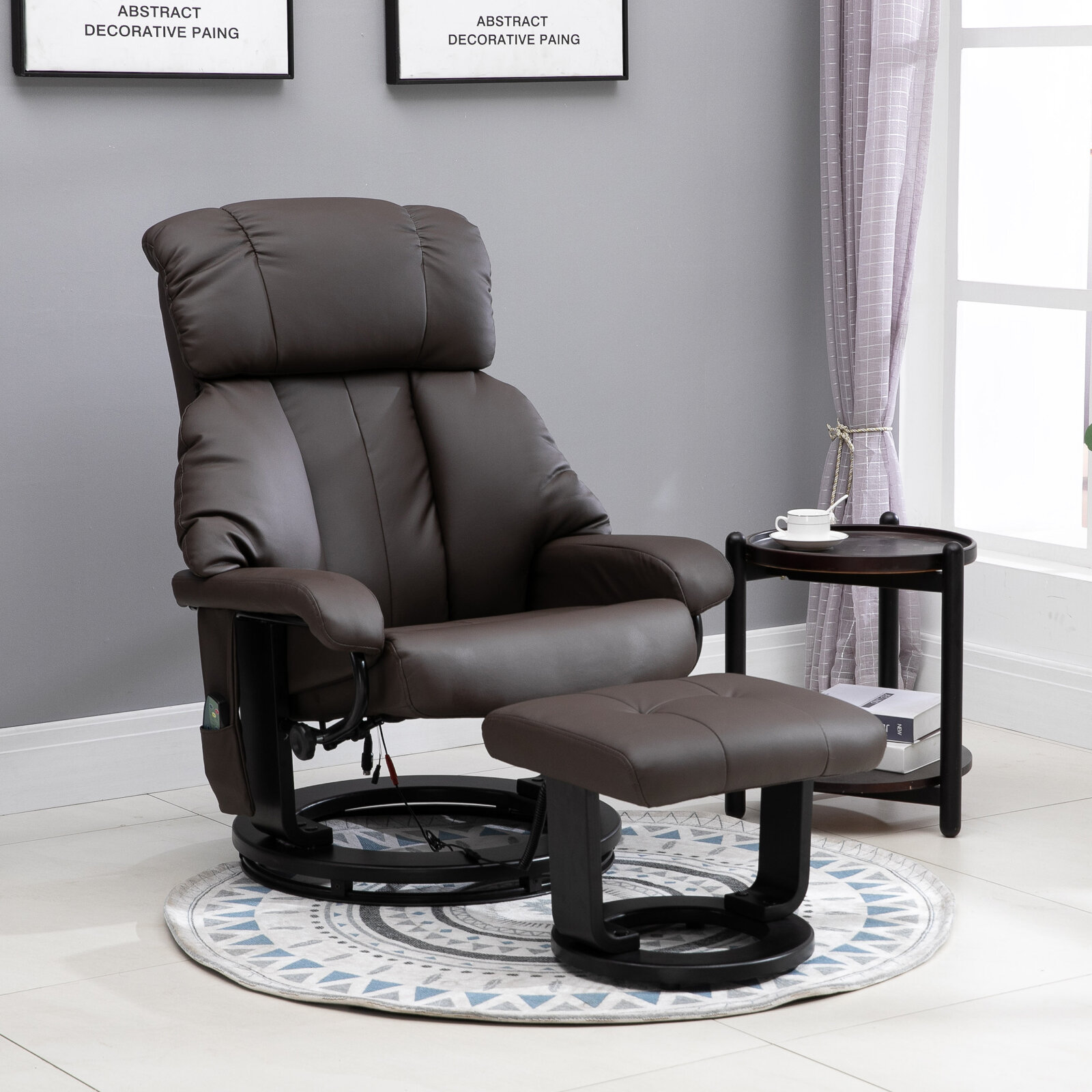 Best Choice Products Faux Leather Electric Massage Recliner Chair W/ Stool  Ottoman, Remote Control, 5 Modes : Target