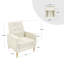 Oka Upholstered Linen Armchair-1896659889