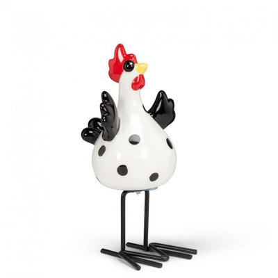 Dotted Standing Chicken Figurine