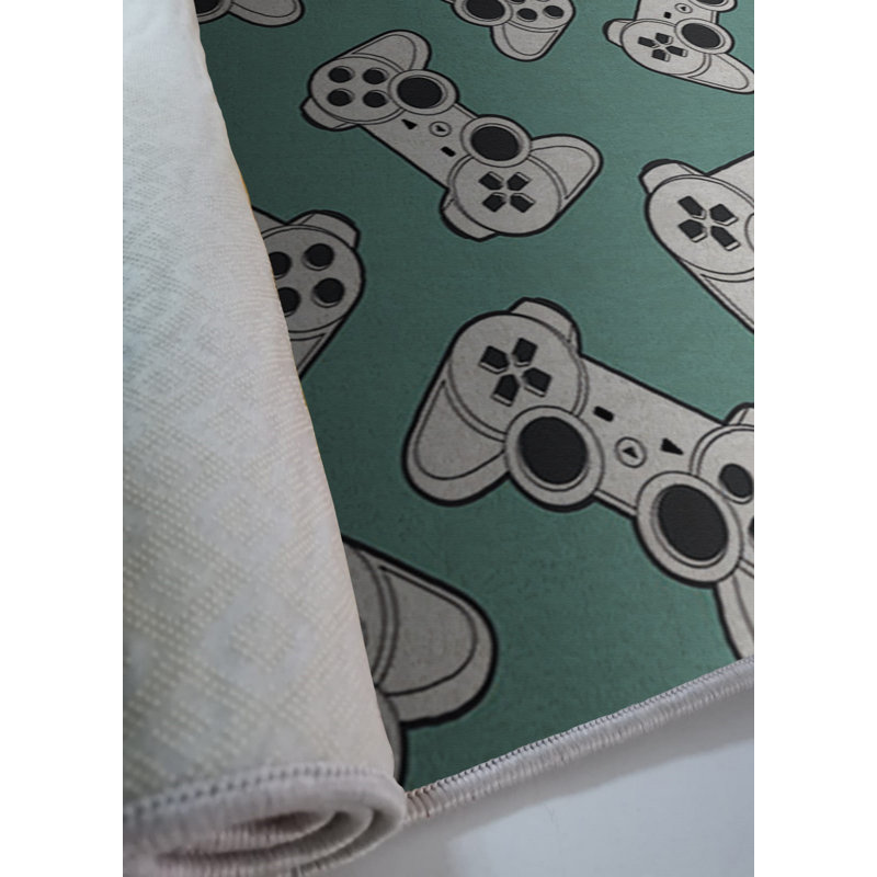 Luxurious Area Rug, 4.6 x 7.2 ft, 100% Polyester, 740 g/m² | Non-Slip Felt Dot Underside, Laminated Sponge for Comfort, Antibacterial & Easy to Clean | Stylish Velvet Fabric with Digital Print, Machine Washable