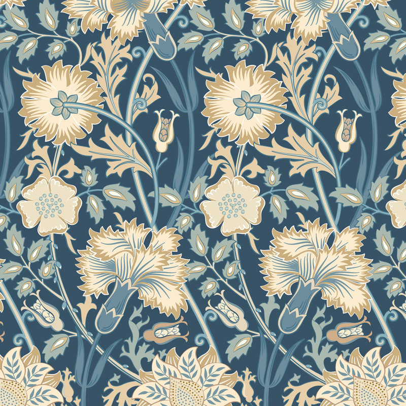 Iris Meadow - Noir, Navy