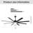 Modern Large Design Ceiling Fans With Smart Remote Control 8 Fan Blades For Living Room-355577716