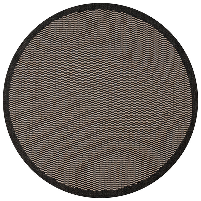 Dashrath Performance Performance Geometric Rug, Round 6'7"