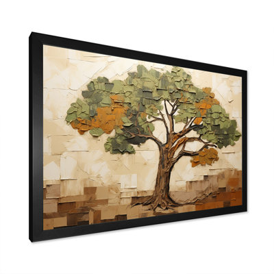 Arbre vert majestueux vert Baobab II - arbre africain, art mural