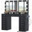 Makeup Vanity With 15 Drawers, Vanity Desk With 12 Led Bulbs And Hd Mirror, 3 Color Brightness Adjustable, Vanity Set For Bedroom, Black-981940217