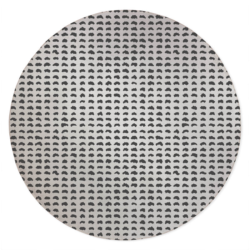 Gio Non-Slip Outdoor Rug, Round 5'
