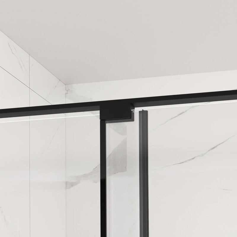 Semi Frameless 5/16 Tempered Glass Sliding Shower Door