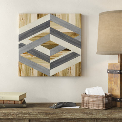 Geometric Inlay II by June Erica Vess - Wrapped Canvas Painting Print