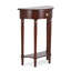 Console demi-cercle classique et traditionnelle peu encombrante avec tiroir et tablette ouverte pour l'entrée, le couloir ou le salon.