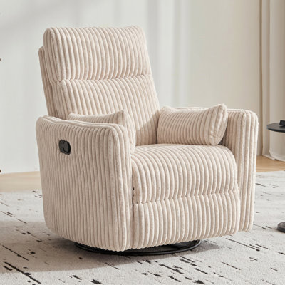 Sherry 34'' Upholstered Swivel Manual Rocking Recliner