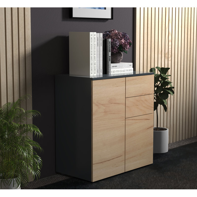 Amonni 70cm W 2 - Drawer Chest of Drawers, Tan