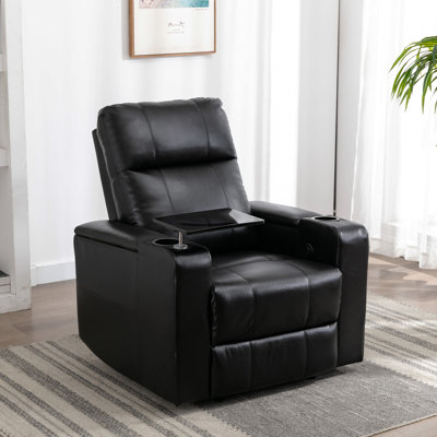 Fauteuil inclinable électrique en cuir 33,1 po Ryun
