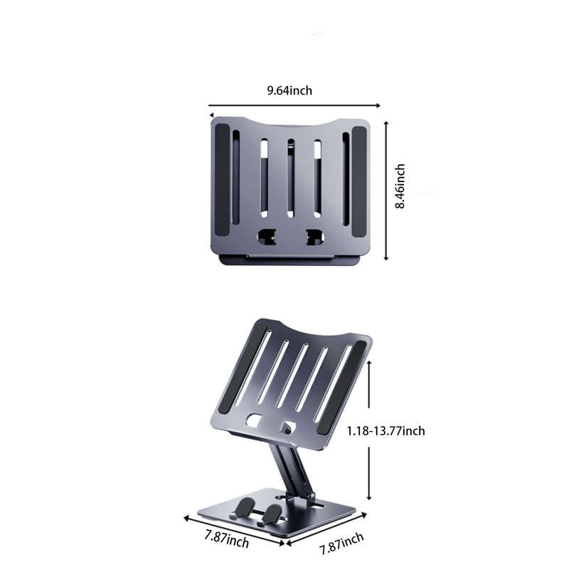 Support pour ordinateur portable, Gris