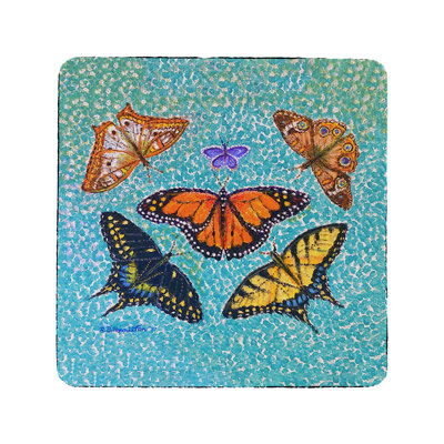 Sous-verre papillon