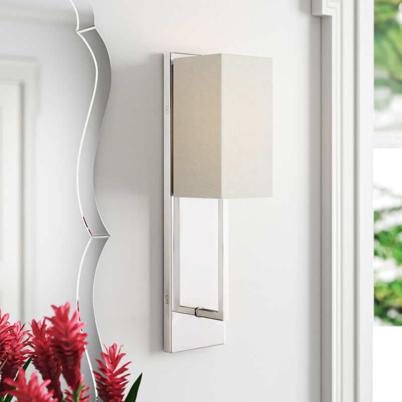 Kaitlin Armed Sconce, Polished Nickel