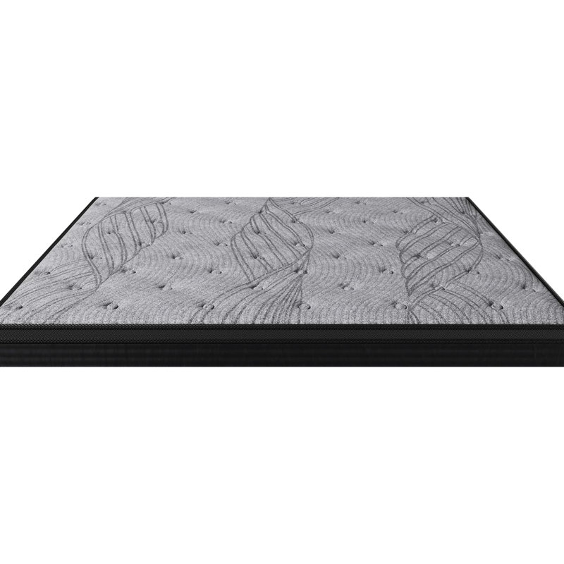 Matelas ferme de 12 pouces, mousse grise, 560 ressorts ensachés pour isoler les mouvements et déballage rapide