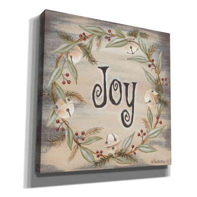 «Jingle Joy Wreath» par Pam Britton, art mural sur toile