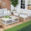 Chaise de patio avec coussins Kettil