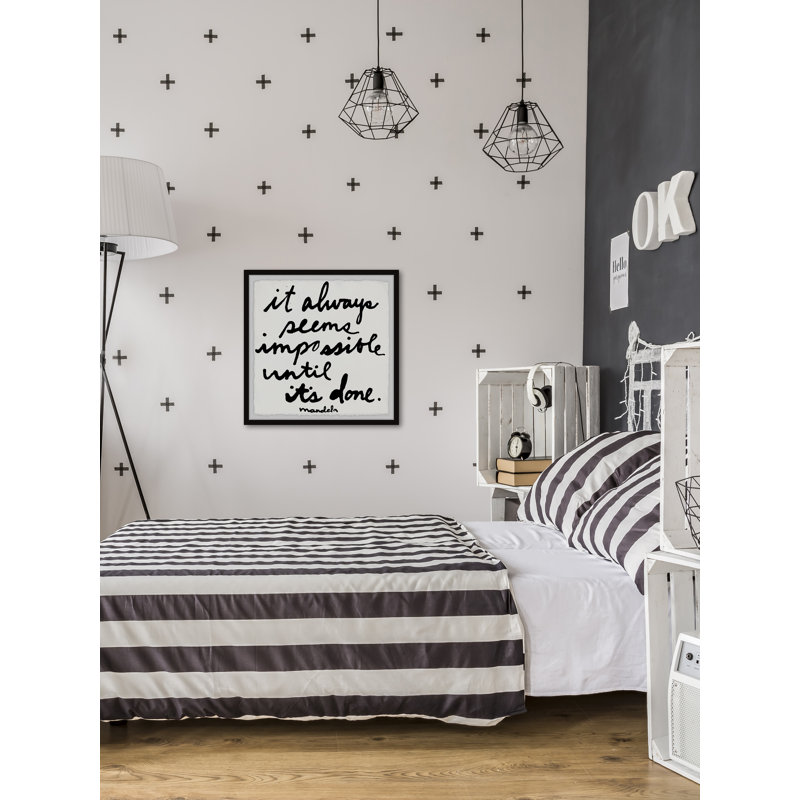 «It Always Seems Impossible till It» par Jen Lee - reproduction de cadre photo, H 12 po x l 12 po x P 1,5 po
