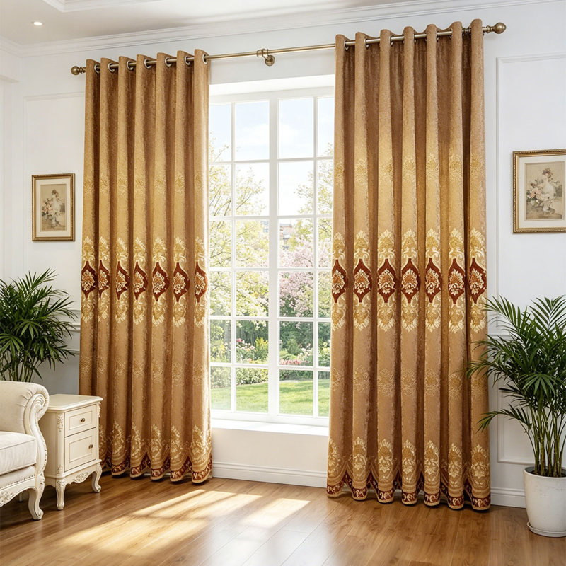 Rideaux de salon à 2 panneaux, produits occultants pour la chambre à coucher, à l’exception des têtes de rideaux